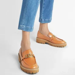 Mocassins en Cuir Cora cognac