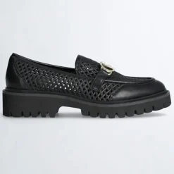 Mocassins en Cuir Cora noirs