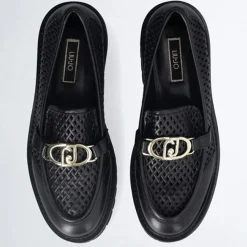 Mocassins en Cuir Cora noirs