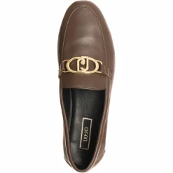 Mocassins en Cuir Emel marron foncé