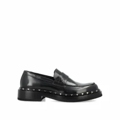 Mocassins en cuir Rockstud 35 noirs