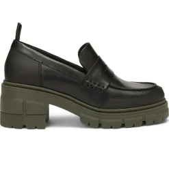 Mocassins en Cuir semelle épaisse noirs