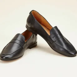 Mocassins en Cuir Viveca noirs