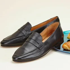 Mocassins en Cuir Viveca noirs