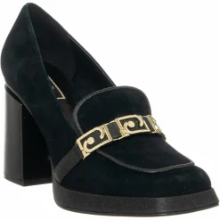 Mocassins en Velours de cuir Nana noirs