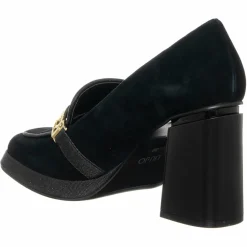 Mocassins en Velours de cuir Nana noirs