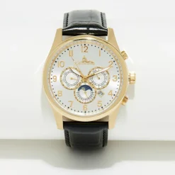 Montre automatique Homme en Cuir Athen noire