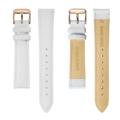 Montre Femme Classique en Cuir blanche