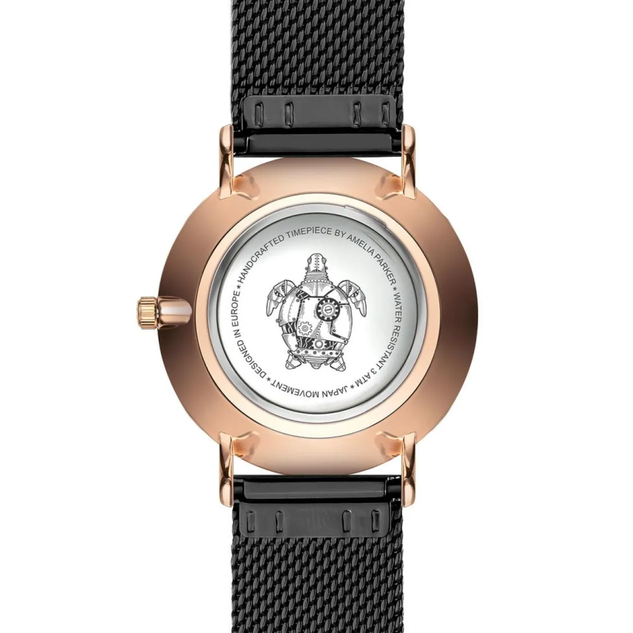 Montre Femme Coral en Acier noire