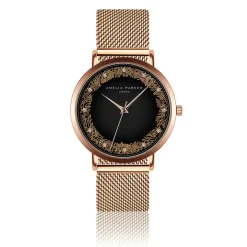 Montre Femme Coral en Acier rose doré