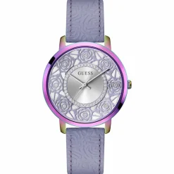 Montre Femme Dahlia en Cuir violette