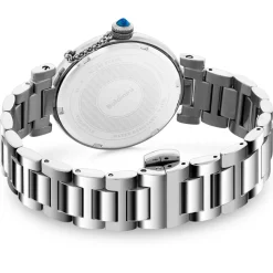 Montre Femme en Acier & cristaux Swarovski Dona argentée