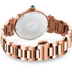 Montre Femme en Acier & cristaux Swarovski Dona doré rose