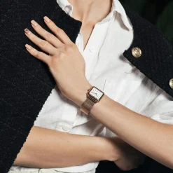 Montre Femme en Acier Bay rose doré