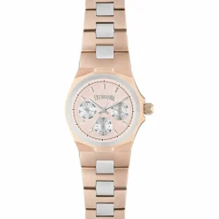 Montre Femme en Acier Chronographe rose doré
