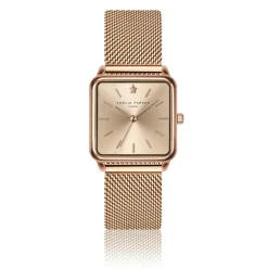 Montre Femme en Acier Gold Plaza rose doré