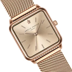 Montre Femme en Acier Gold Plaza rose doré