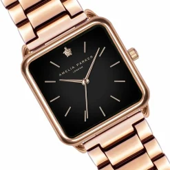 Montre Femme en Acier Night Plaza rose doré