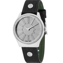 Montre Femme en Cuir & cristaux Swarovski Adria noire