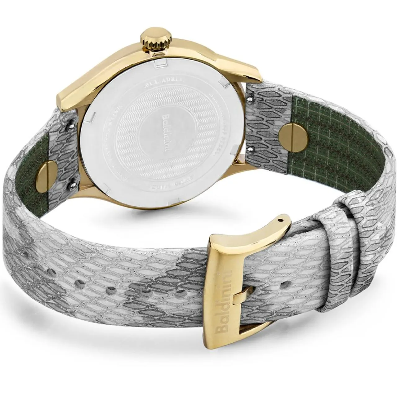 Montre Femme en Cuir & cristaux Swarovski Adria grise