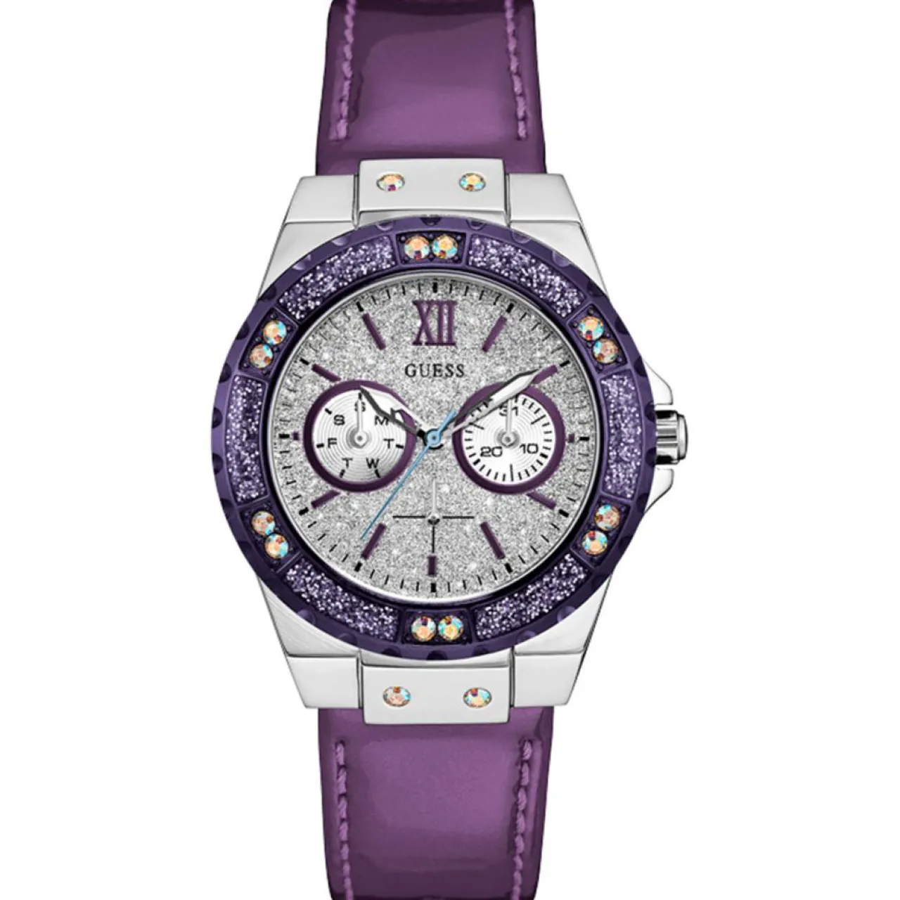 Montre Femme en Cuir & Pu lilas