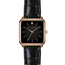 Montre Femme en Cuir Night Plaza noire