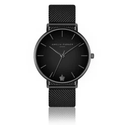 Montre Femme Jet Black en Acier noire