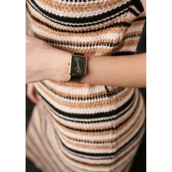 Montre Femme Joyful Journey en Cuir noire