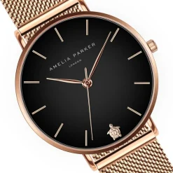 Montre Femme Midnight Moon en Acier rose doré