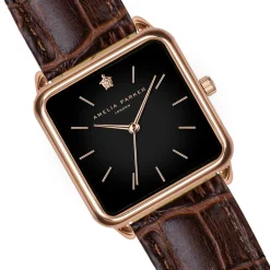 Montre Femme Night Plaza en Cuir marron