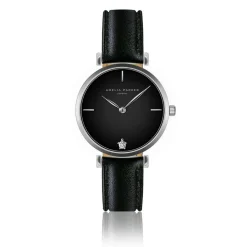 Montre Femme Night Shore en Cuir noire