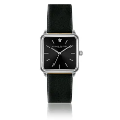 Montre Femme Night Voyage en Cuir noire