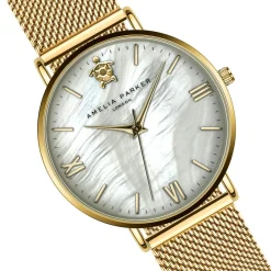 Montre Femme Pearl of the Sea en Acier dorée