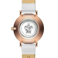 Montre Femme Petite Classique en Cuir blanche