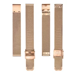 Montre Femme Petite Noir en Acier rose doré