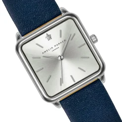 Montre Femme Plaza en Cuir bleu foncé
