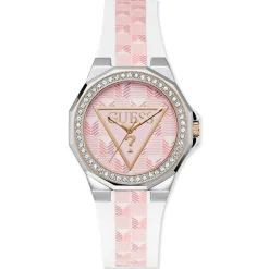 Montre Femme Resort en Cuir blanc/rose