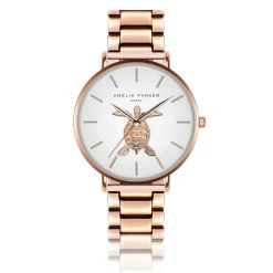 Montre Femme Rose Turtle en Acier rose doré