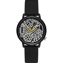 Montre Femme Time To Give en Silicone noire