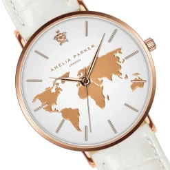 Montre Femme Vacation en Cuir blanche
