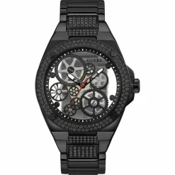 Montre Homme Big Reveal en Acier noire