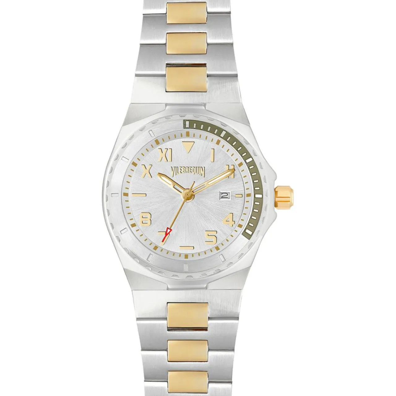 Montre Homme en Acier argenté/doré