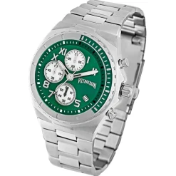 Montre Homme en Acier Chronographe argentée