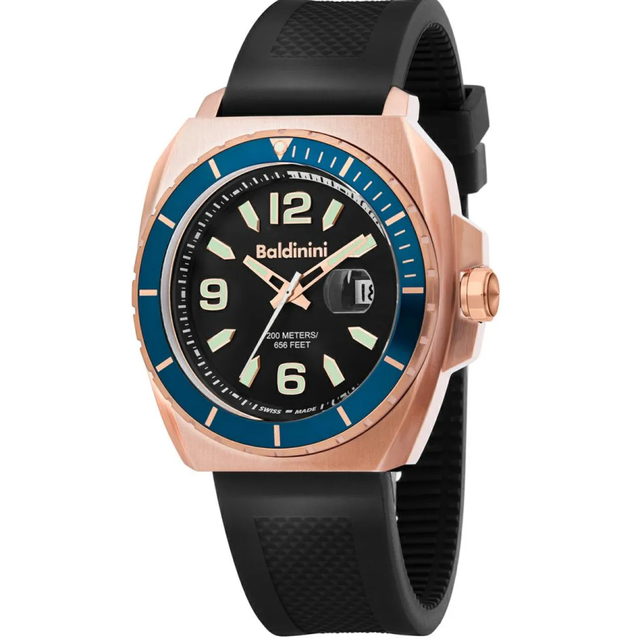 Montre Homme en Caoutchouc Acqua noire