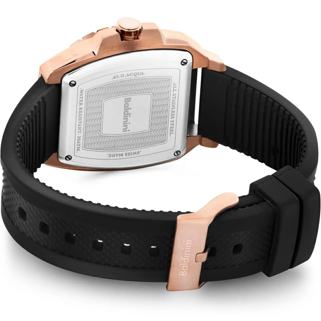 Montre Homme en Caoutchouc Acqua noire