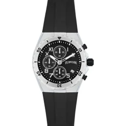 Montre Homme en Silicone Chronographe noire