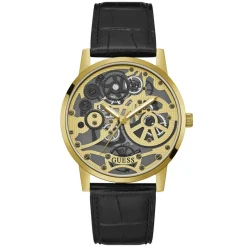 Montre Homme Gadget en Cuir noire