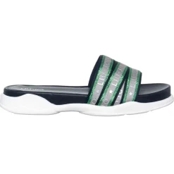 Mules en Cuir Star noir/gris