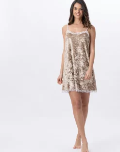 Nuisette en velours Platine dorée