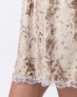 Nuisette en velours Platine dorée